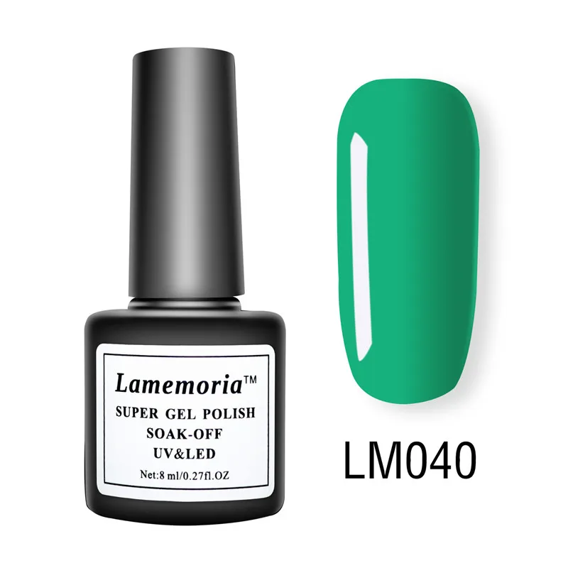 LM040 8 мл УФ-гель Лаки лак для ногтей, набор для маникюра, покрытие для ногтей, полустойкое к полу постоянный Гибридный рисунки на ногтях с открытыми премьер-чистый цветной Гель-лак для ногтей - Цвет: LM040