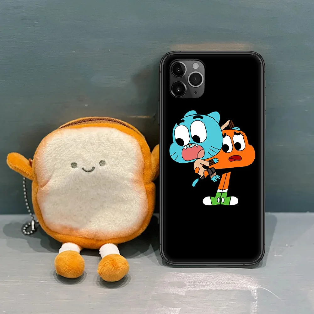 

Gumball And Darwin Phone Case Cover Hull For iphone 5 5s se 2020 6 6s 7 8 11 12 mini plus X XS XR PRO MAX black Waterproof