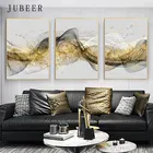 Чернильная поплавковая лента, золотая гора, абстрактная настенная печать, холст, декоративная картина для дома, гостиной, украшение, постер