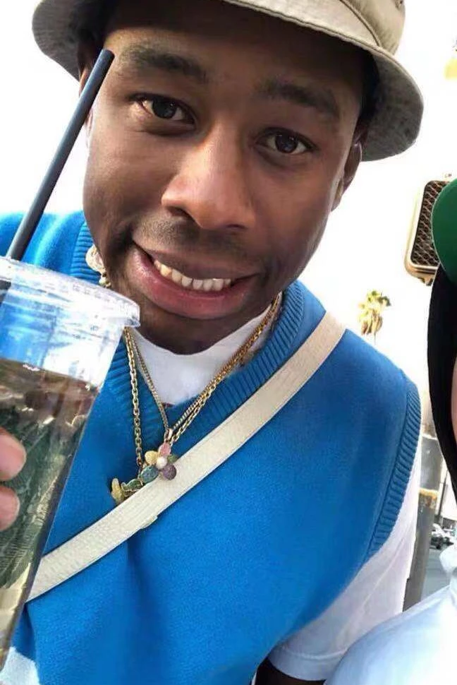 

New men Luxury golf Flower Le Fleur Tyler The Creator Knit Casual Sweaters Vest sleeveless Asian Plug Size High Drake #M13