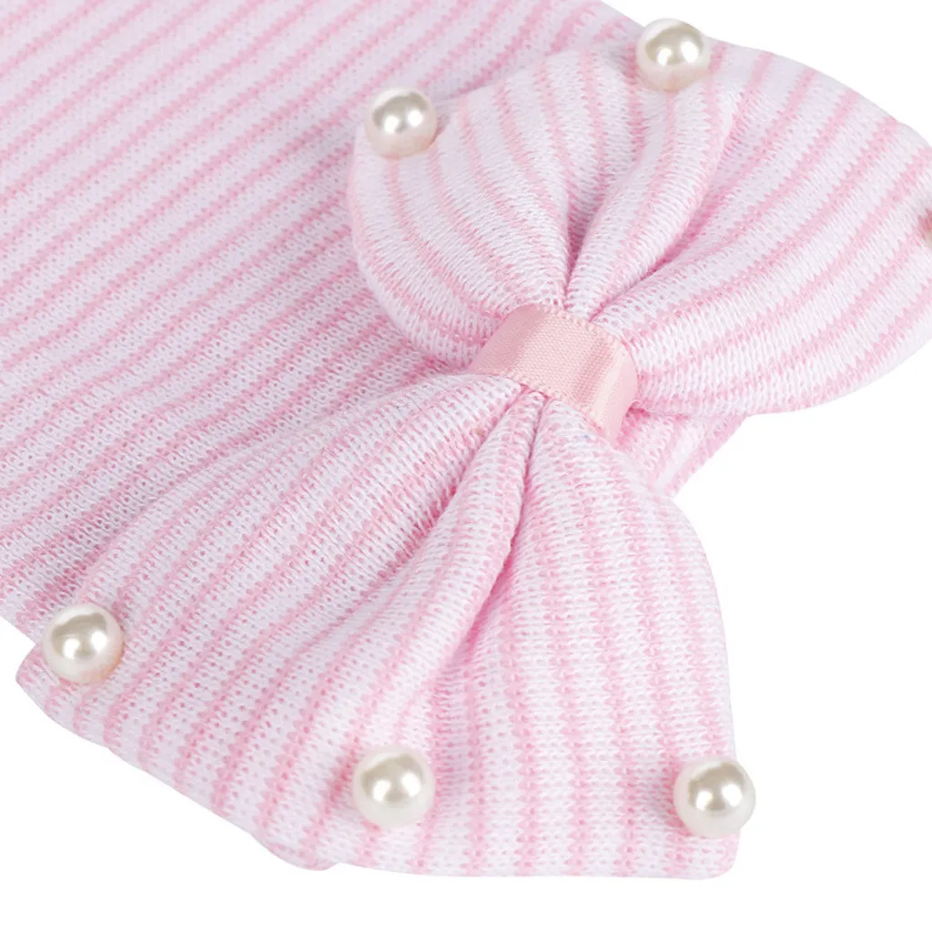 New Arrival Winter Infant Baby Pullover Cap Pearl Beautiful Big Bow Knitted Hat Caps Warm Photo | Детская одежда и обувь
