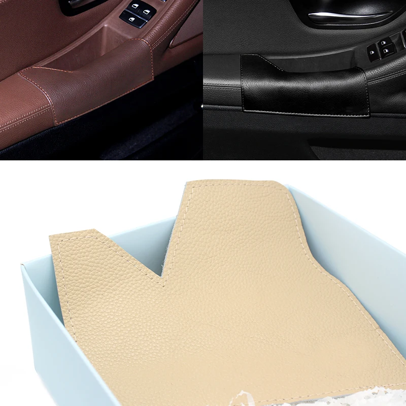 Стайлинг автомобиля внутренний левый подлокотник из коровьей кожи с защитной