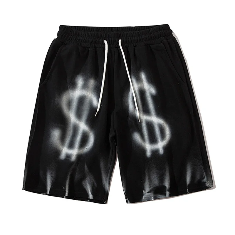 

Шорты EukaaRu мужские с принтом долларов, уличные трендовые хлопковые капри в стиле хип-хоп, Спортивные Повседневные Большие размеры, в стиле х...