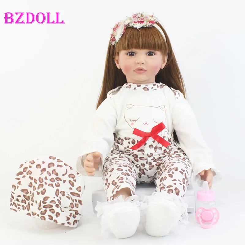 60 см Мягкая силиконовая Реалистичная Детская кукла виниловая принцессы для