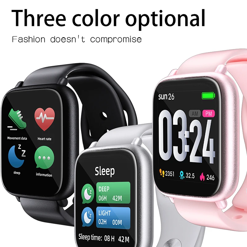 Фитнес-браслет с измерением пульса и давления IP68 | Электроника