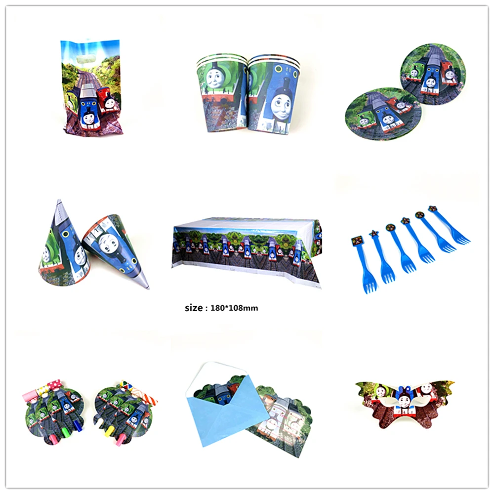 Высококачественные бумажные стаканчики и тарелки для детского душа Томаса