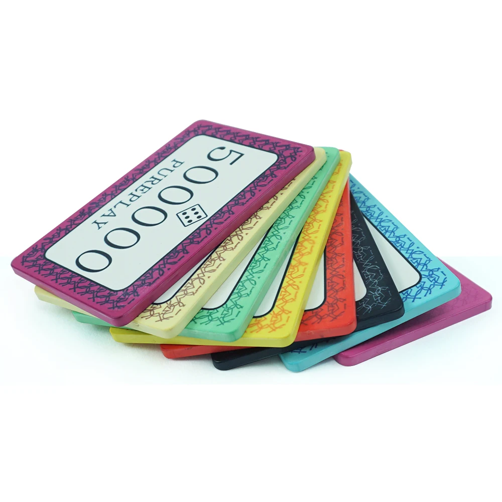 Керамическая доска прямоугольная Покерная фишка на заказ для семьи | Спорт и