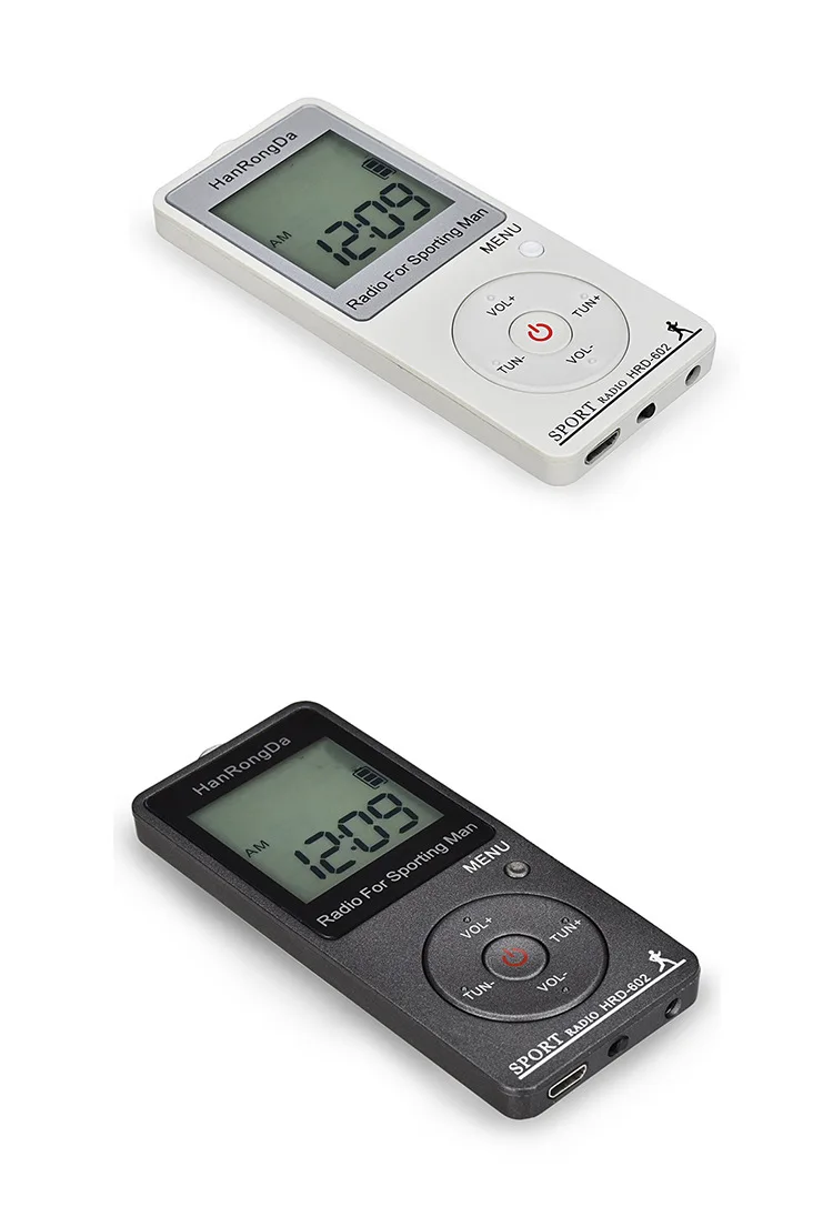 Портативный радиочастотный приемник FM/AM радиоприемник с ЖК дисплеем и кнопкой