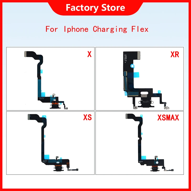 Оригинальный порт для iPhone X XR XS MAX зарядное устройство USB док разъем гибкий кабель