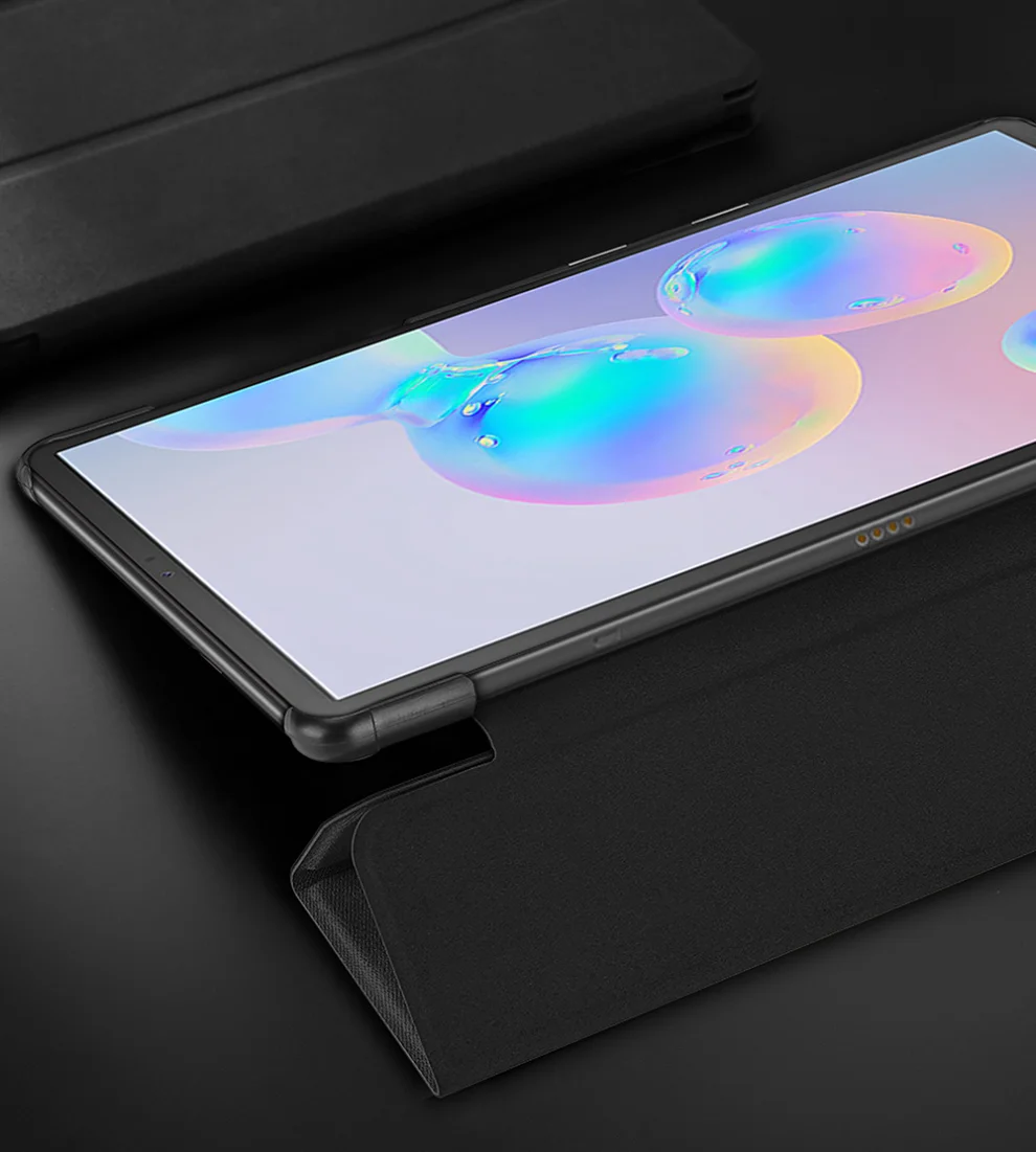 DUX DUCIS, тканевый кожаный чехол для samsung Galaxy Tab S6, Роскошный ультра тонкий флип-чехол с подставкой для samsung Galaxy Tab S6 10,", Чехол
