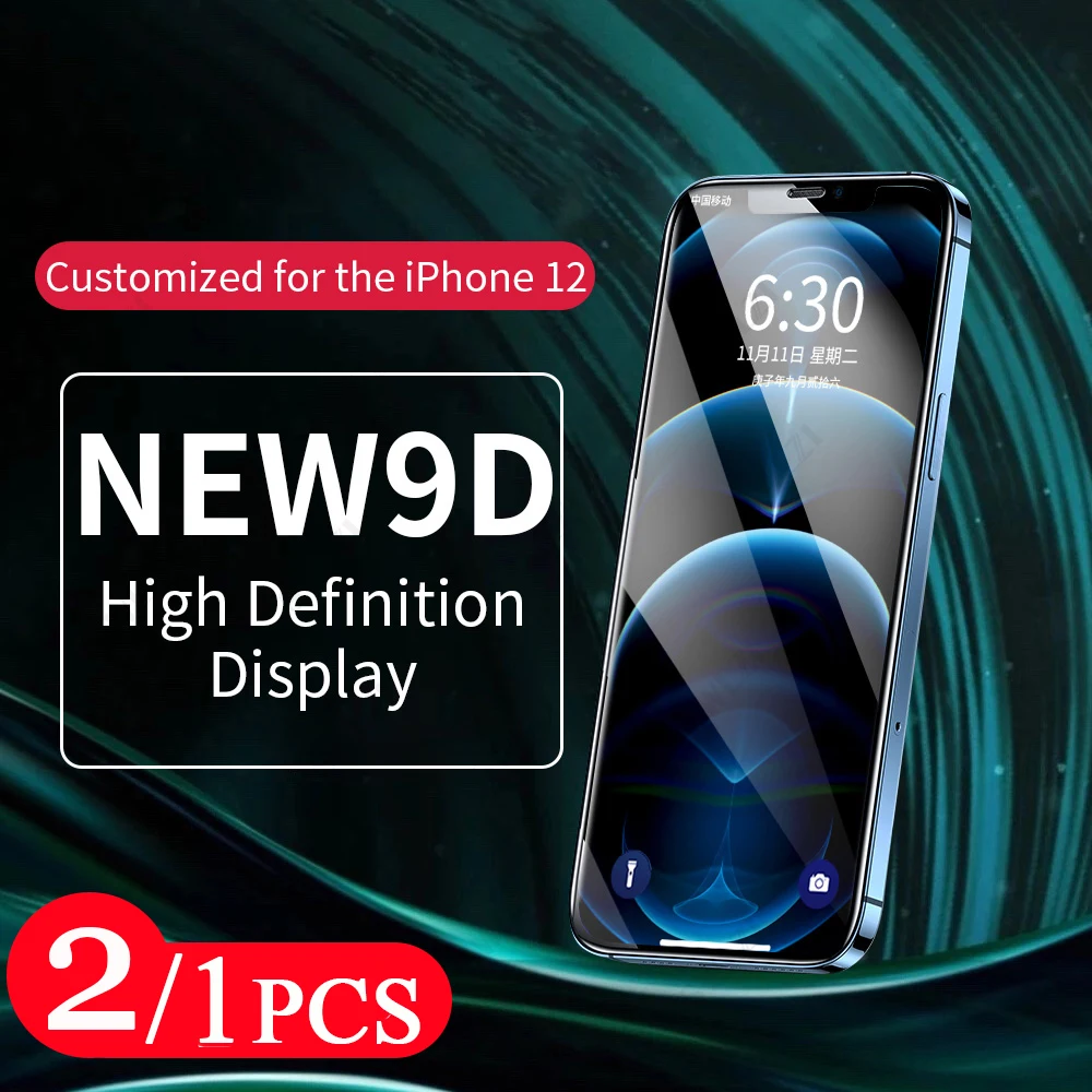 

2/1 шт., защитная пленка для iphone 12 Mini 11 Pro 8 7 6 6s Plus X XS Max XR SE