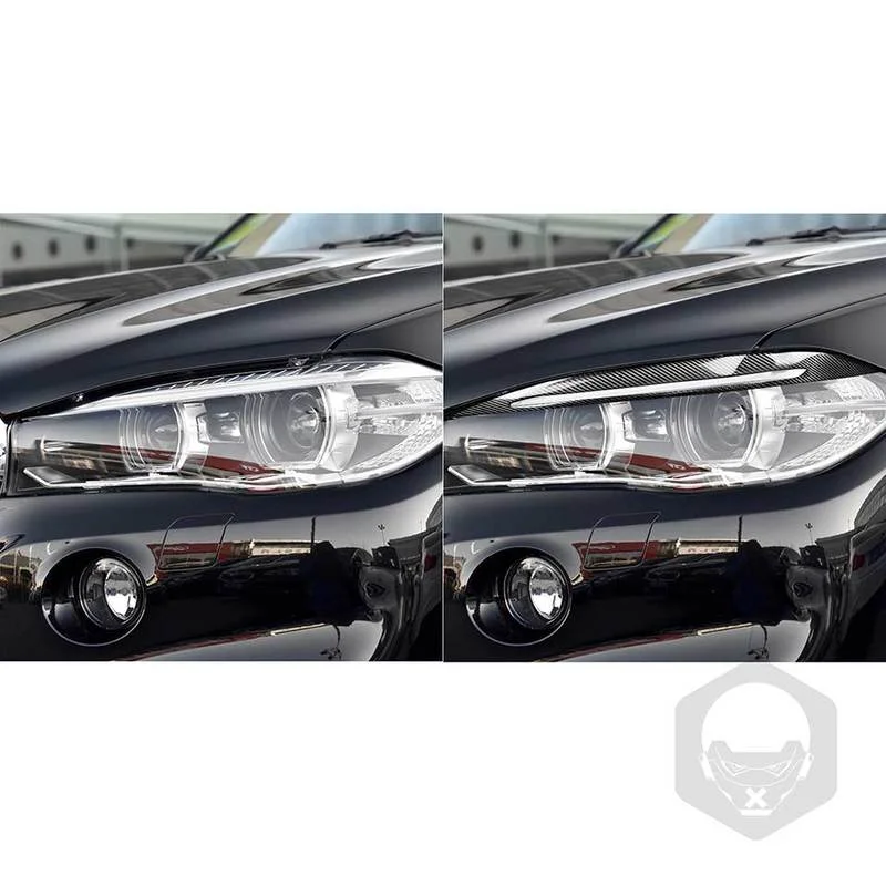 2 шт. декоративные наклейки для передних фар BMW F15 X6 F16 X5 2014 2015 2016 2017 2018 | Автомобили и