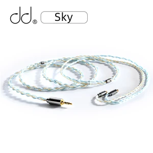 Кабель для наушников DD ddHiFi BC120B Sky, штекер 2,53,54,4 мм с разъемом MMCX0,78, 2-контактный разъем, улучшенный кабель для наушников Hi-Fi