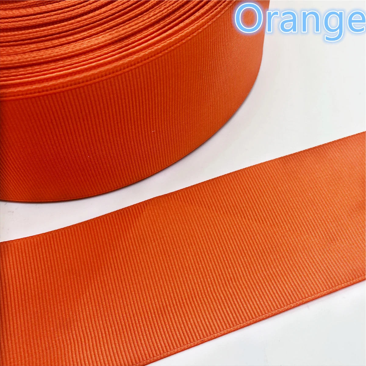 Orange Новинка; 10/15/20/25/40/50 мм Ширина Grosgrain поликлиновый приводной ремень многоцелевые Свадебная вечеринка - Цвет: Orange