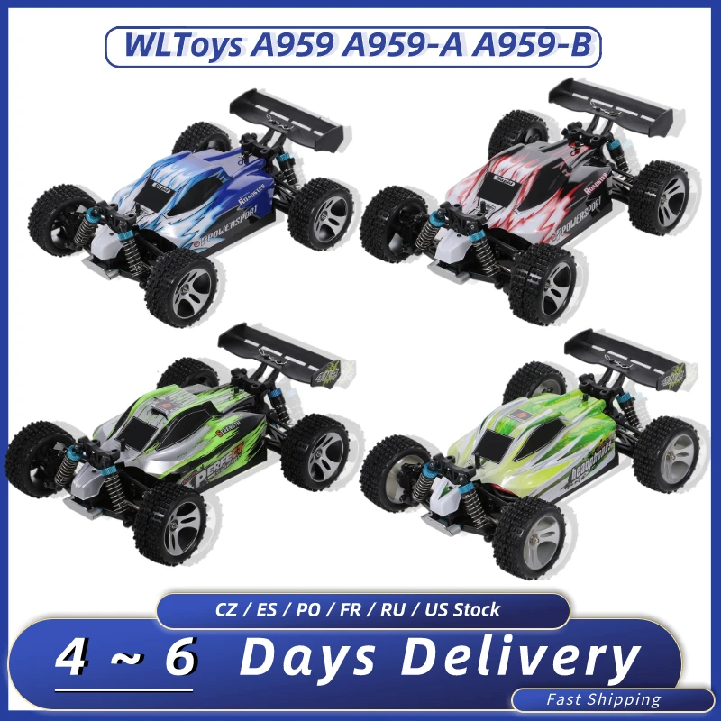WLtoys оригинальный A959B A959A A959 1/18 RC автомобиль 70 км/ч высокоскоростной гоночный 540