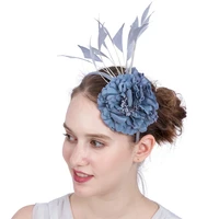 silk flower artificial flower headband artificial flower wedding fascinator hair band clips millinery decoration wreaths syf170