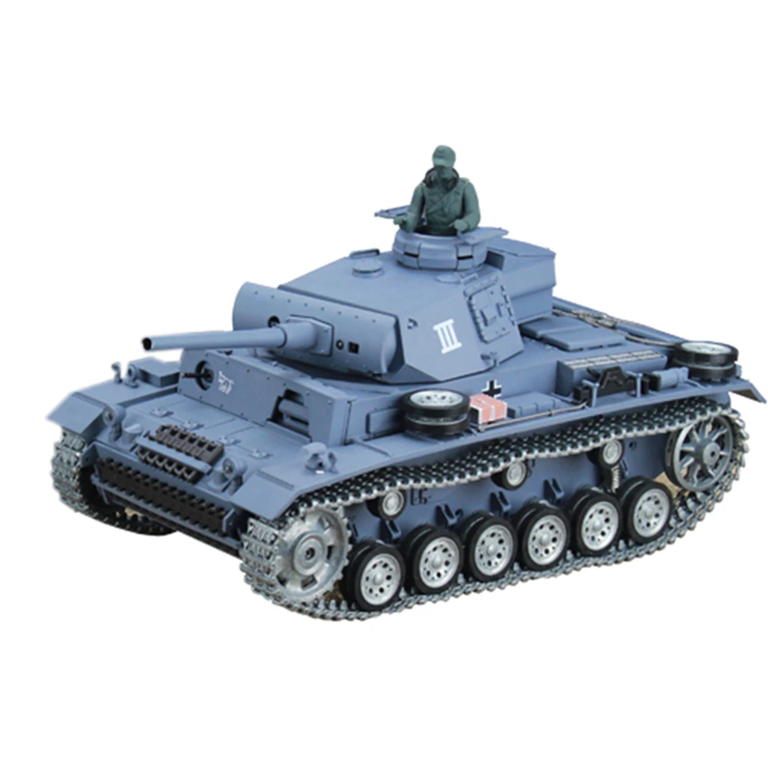 

Модель немецкого танка III L с дистанционным управлением, модель военного танка с эффектом шума и стрельбы, 1 шт., 2,4 ГГц, металлическая, Ultimate ...