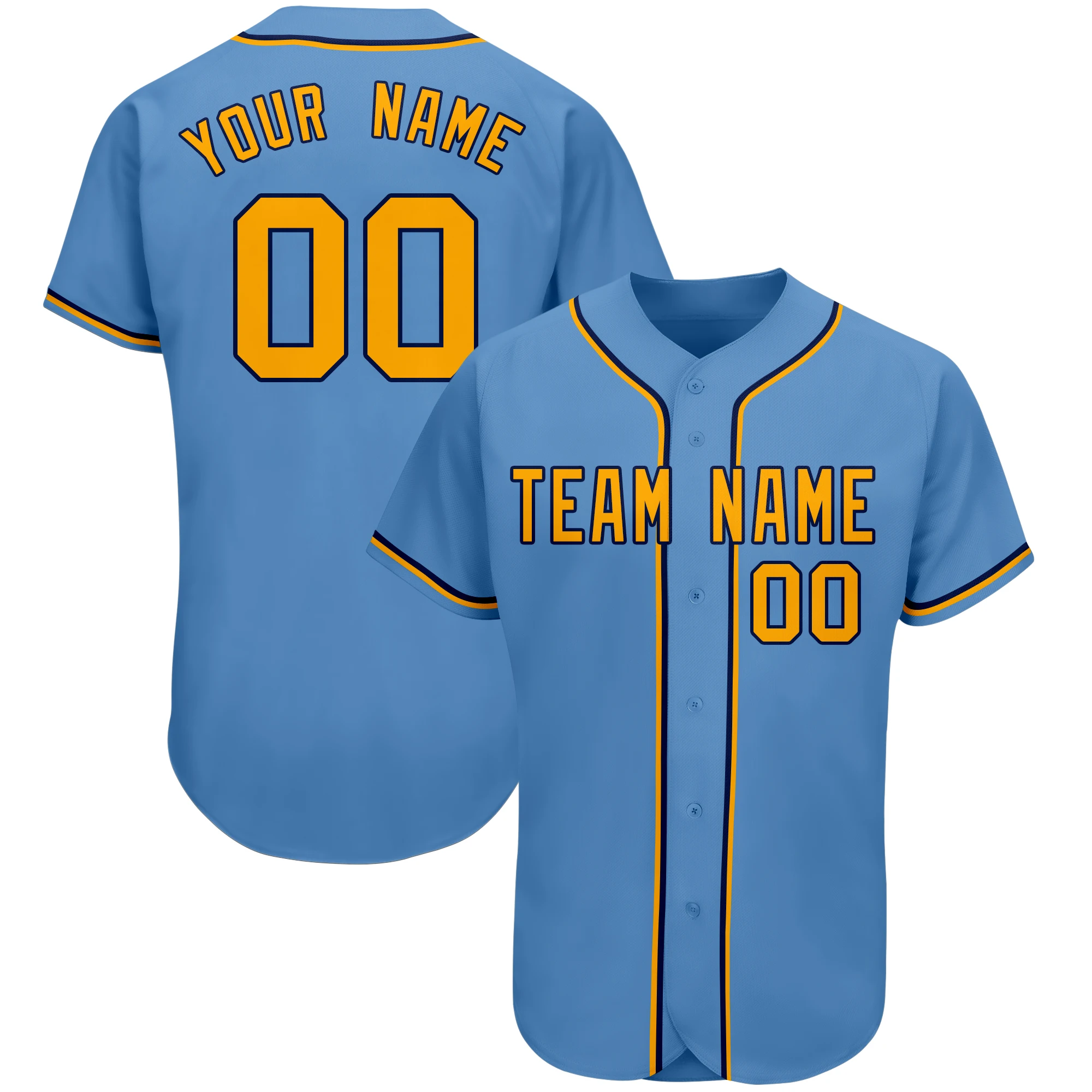 

Customized Baseball Jersey Embroidered Your Team Logo/Name/Number Any Colour Softball Uniform Soft Tee shirts for Men/Women/Kids