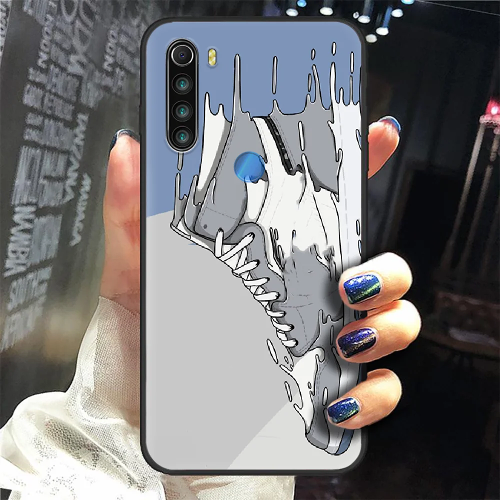 

Luxury Brand Colorful Sneakers Phone Case Cover Hull For XIAOMI Redmi 7a 8a S2 K20 NOTE 5 5a 6 7 8 8t 9 9s pro max black cover