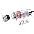 Красный лазерный позиционирующий светильник 12x30 мм, 650 нм, 5 мВт, лазерный диодный модуль, фокусируемая головка точечногоперекрестноголинейного луча