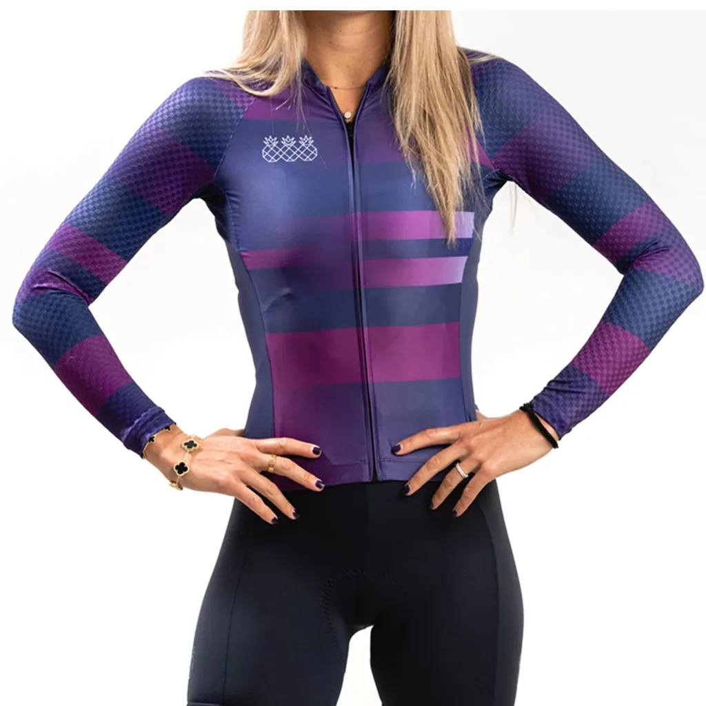 Майка женская с длинным рукавом горнолыжная для лета | Спорт и развлечения