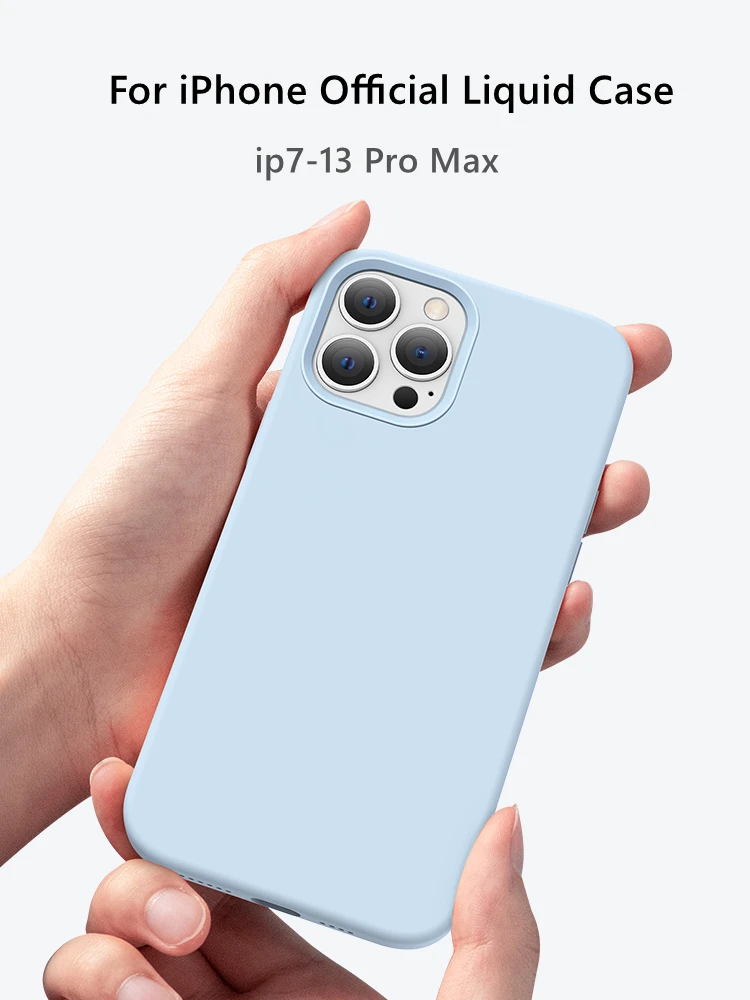 

Original Official Silicone Case For iPhone 11 Pro X XR XS Case For iPhone 12 13 Pro Max 7 8 Plus SE 2020 Cover cases With LOGO