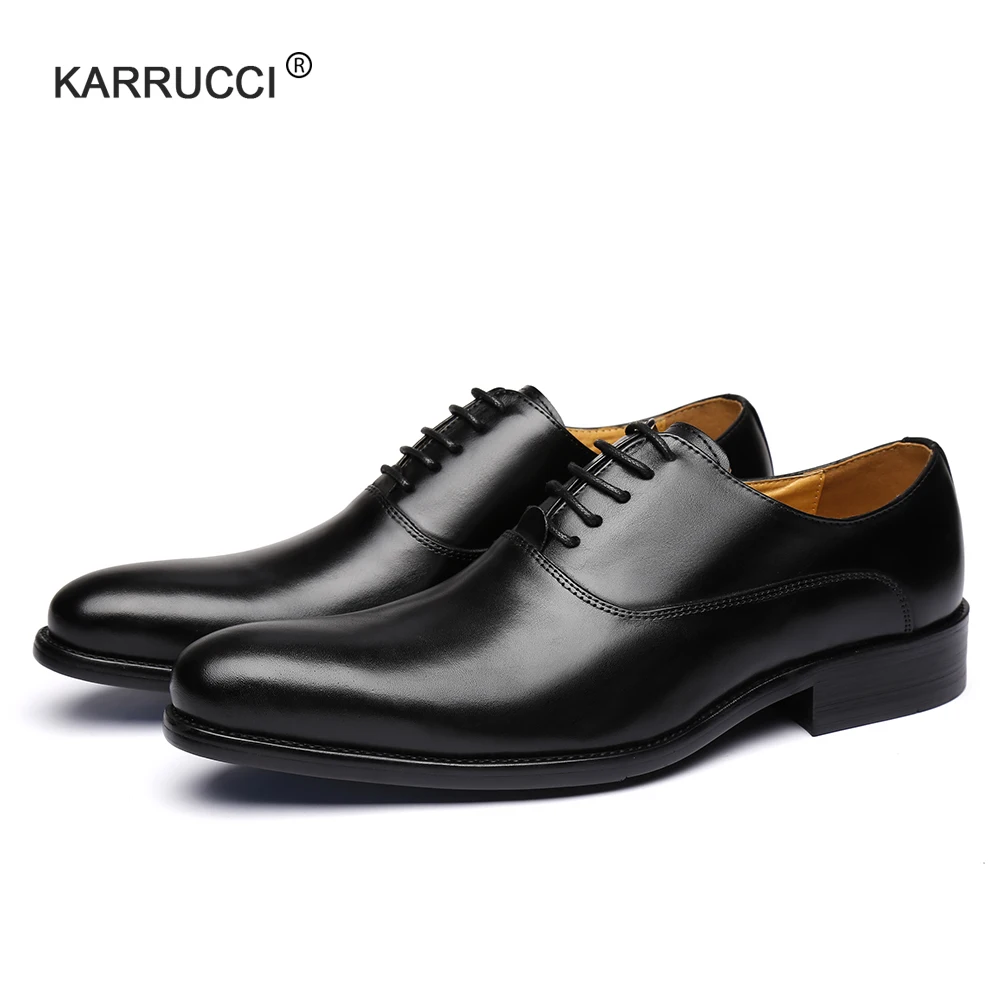 Роскошные итальянские мужские туфли KARRUCCI из натуральной кожи синего и черного