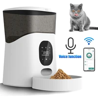 5l automatic pet feeder app control timing feeding voice record timing pet cat dog food dispenser bluetoothbutton version