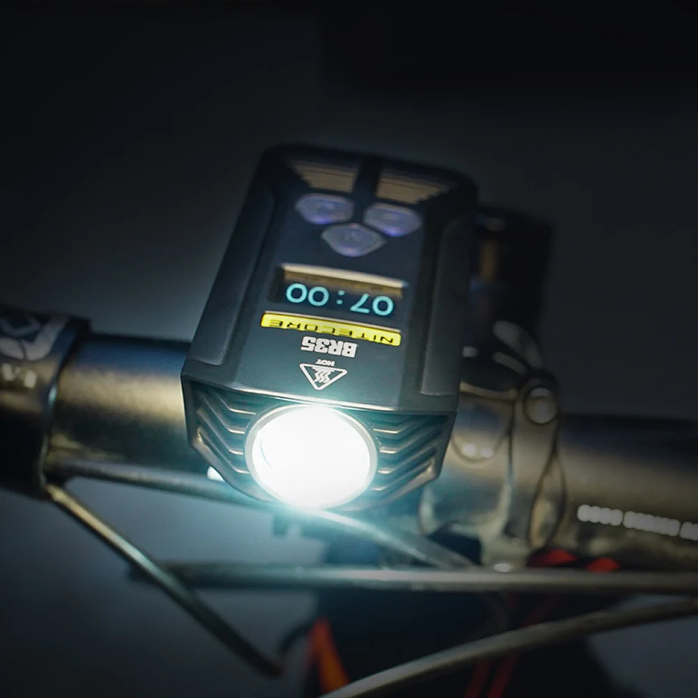 Велосипедный фонарь Nitecore BR35 перезаряжаемый дальномер 2xCREE XM-L2 U2 1800Lms встроенный