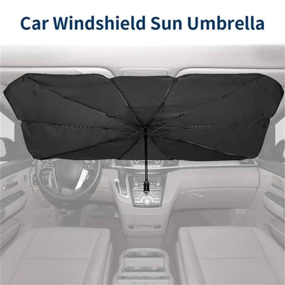 Foldable Car Sun Umbrella Block Heat UV Sun Shade Umbrella for Windshield Protection Block Heat UV Easy Use Dropshipping