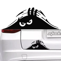 waterproof self adhesive car sticker scratch cover decal auto decoration funny car stickers 3d big eyes peeking monster
