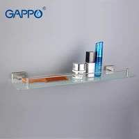 gappo top quality wall mounted bathroom shelves bathroom glass shelf restroom shelf hardware accessories bathroom in two hooks