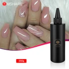 Гель-лак для наращивания ногтей MSHARE, самовыравнивающийся, отмачиваемый, молочный, белый, розовый, 250 г