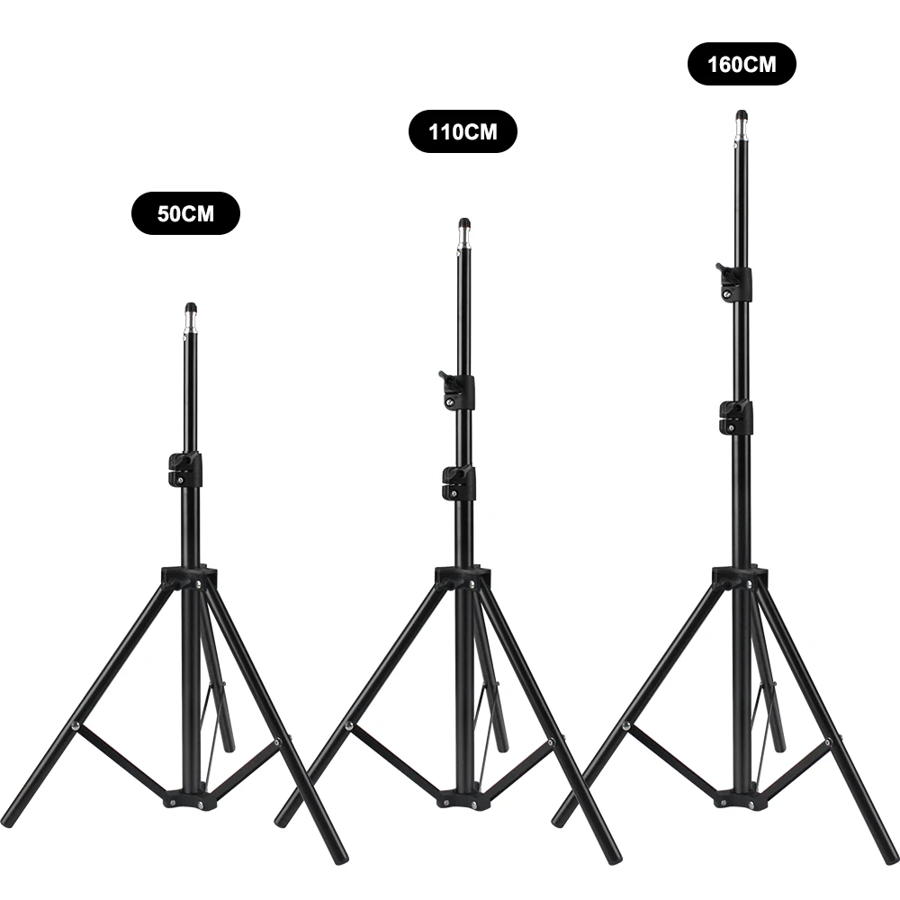

Портативный Трипод с 1/4 винтами для селфи, алюминиевый штатив для камеры, телефона, кольцевая лампа для фотографии