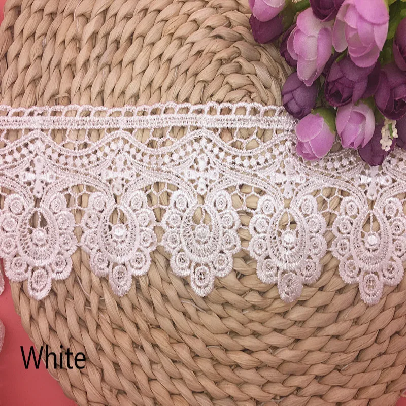 9 5 см ширина Европейский цветочный венозный узор неэластичная вышивка отделка