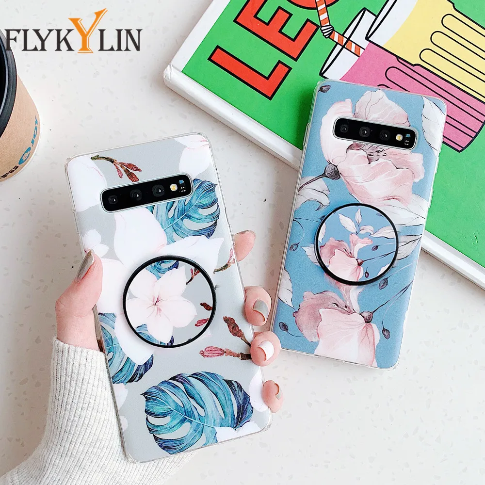 Чехол подставка FLYKYLIN для Samsung Galaxy S20 FE S10 S9 S8 Plus S10E Ultra Note 10 мягкая силиконовая