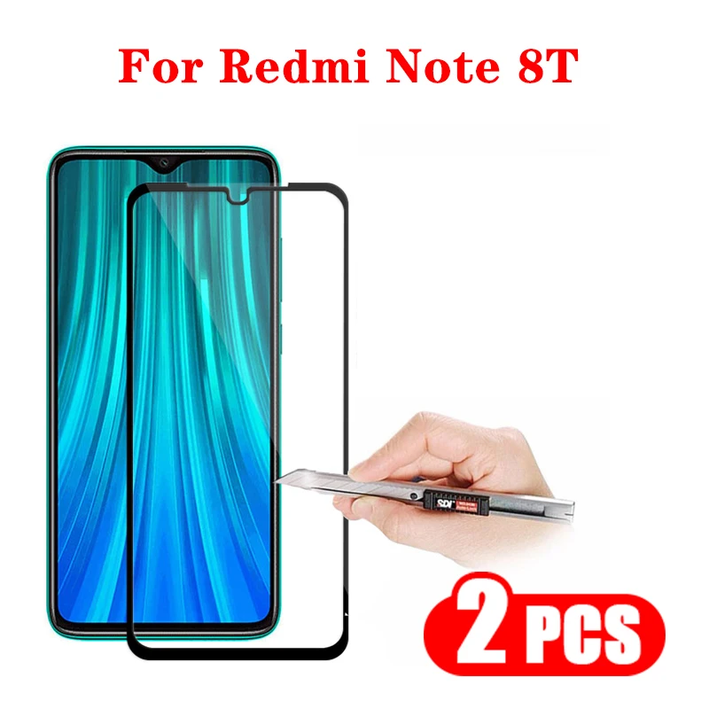 2 шт. защитная пленка для экрана Xiaomi Redmi Note 8 Pro полностью клеящееся закаленное
