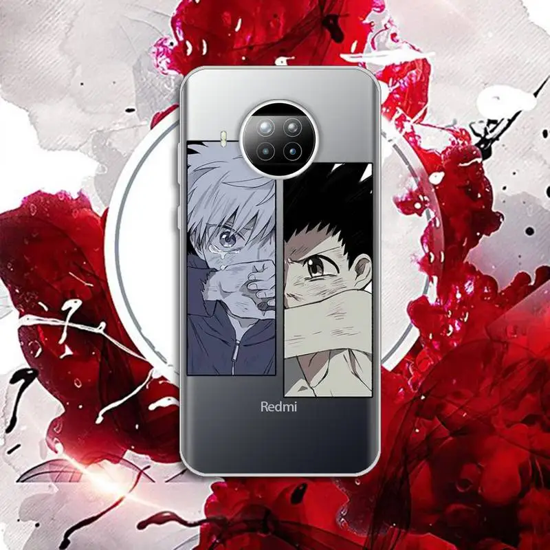 

Anime HUNTERHUNTER Phone Case Transparent for Xiaomi Redmi note 10 t 8 9 pro lite 11
