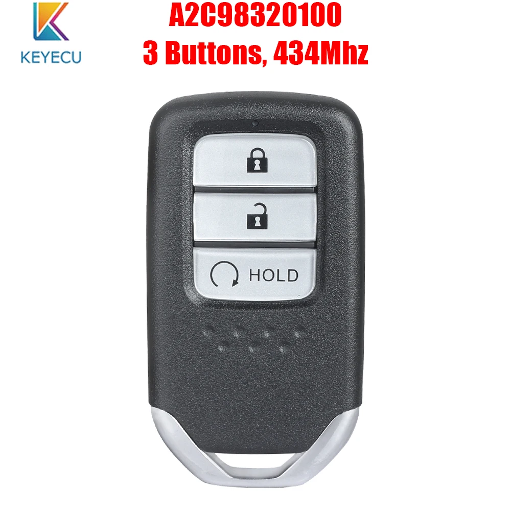 Брелок дистанционного управления KEYECU A2C98320100 для Honda CR V 2017 2018 с 3 кнопками 434 МГц и