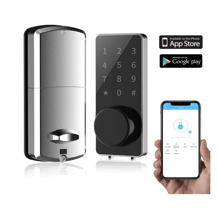 

Умный дверной замок, приложение TTLock, Bluetooth, клавиша пароля, разблокировка Электрический замок засов, для дома, квартиры, офиса, отеля