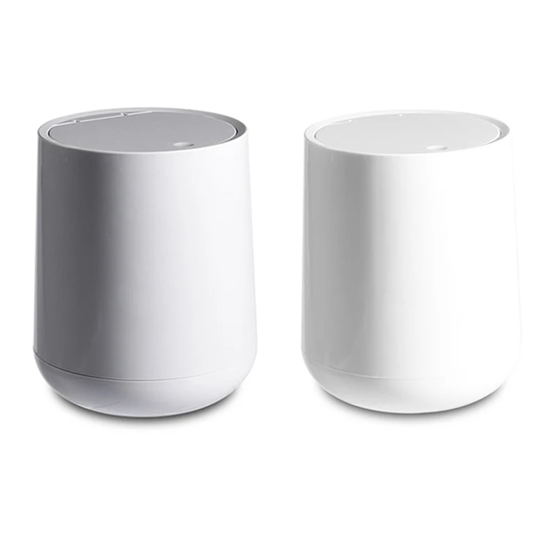 

Table Top Waste Bin Kitchen Bathroom Trash Can Small Trash Can with Lid Desktop Garbage Basket Rubbish Bin