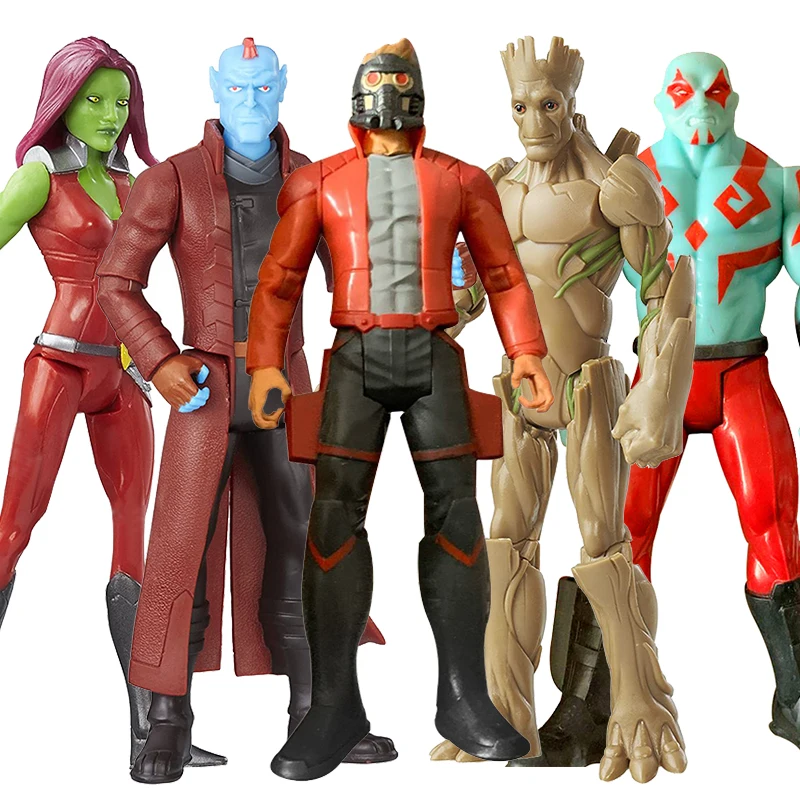 

6''/15cm Marvel Guardians of the Galaxy Star-Lord Groot Gamora Yondu Rocket Raccoon Drax Action Figure Collection Toy For Kid