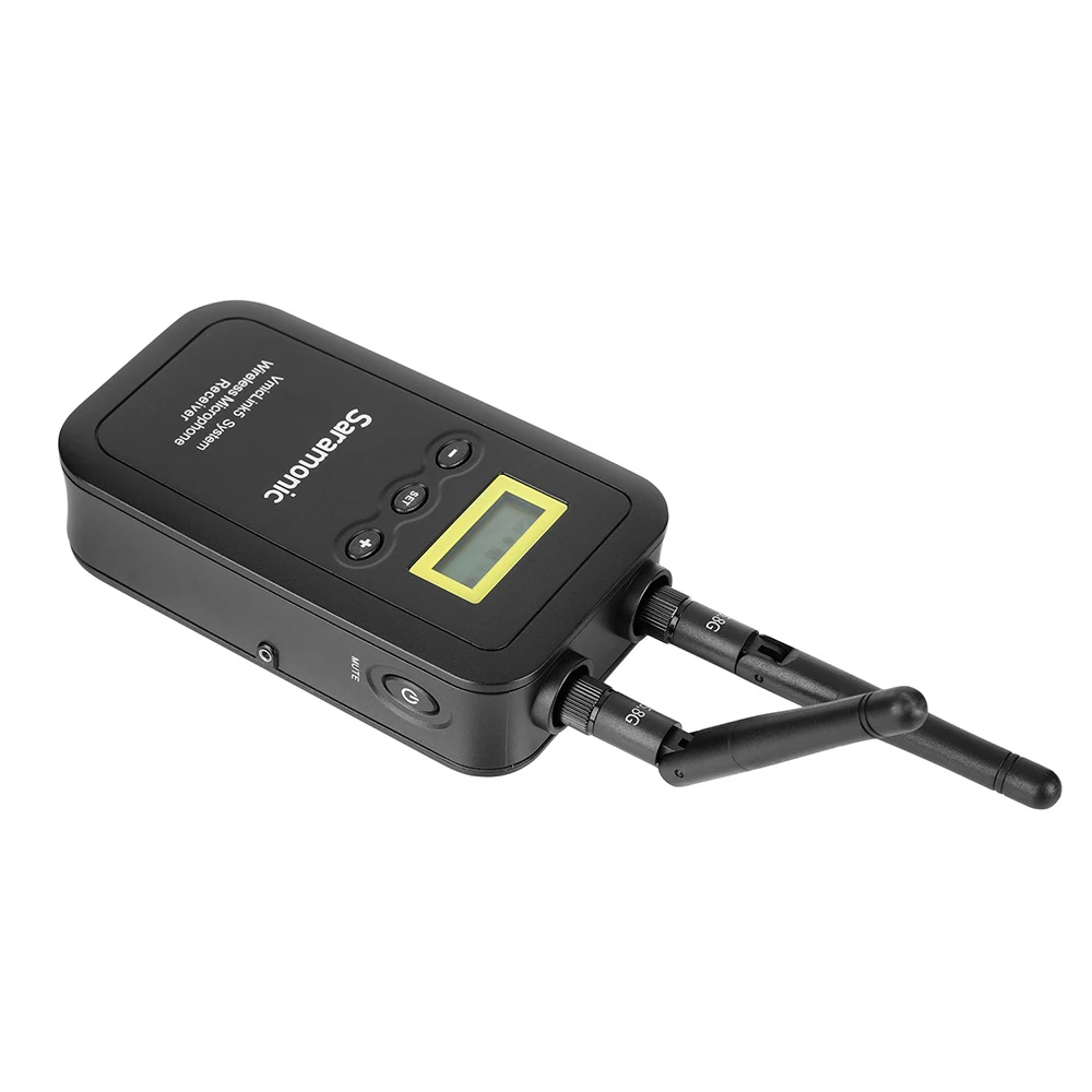 저렴한 오리지널 Saramonic 5.8GHz 무선 소형 마이크 시스템, VmicLink5 송신기 3 개 수신기 1 개 캐논 니콘 DSLR 카메라용