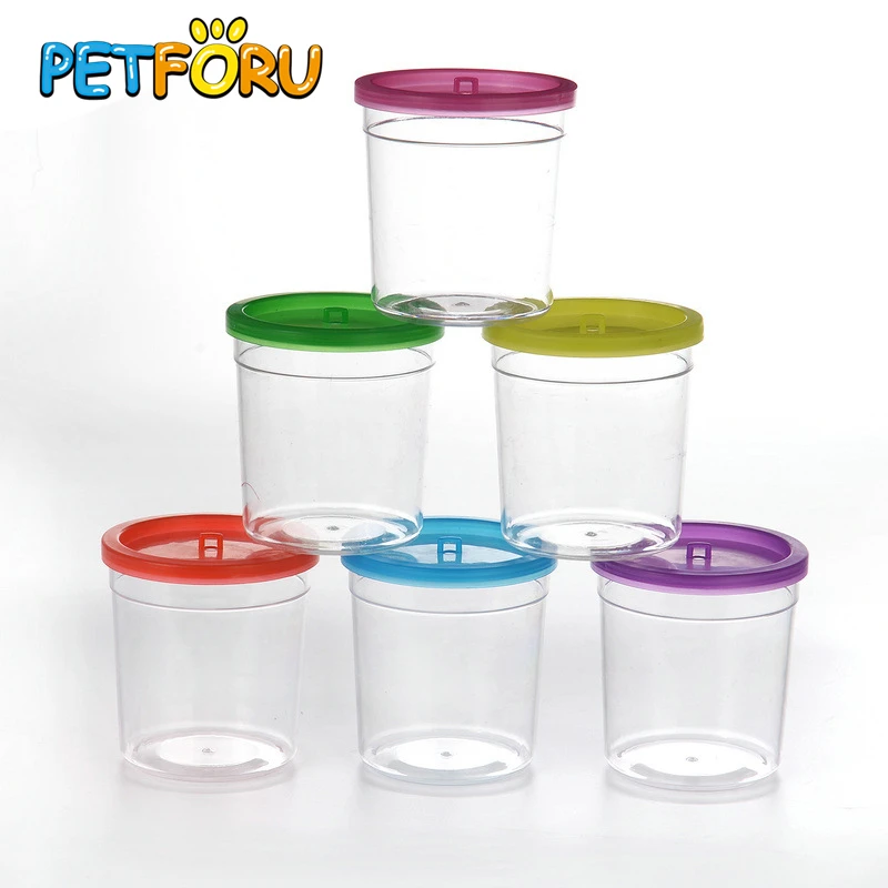 5 шт. чашка Betta медузы маленький прозрачный пластиковый мини аквариум с