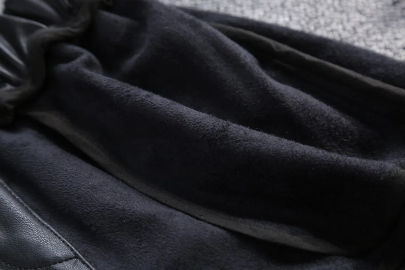 Шорты из искусственной кожи с кисточками для девочек повседневные зимние