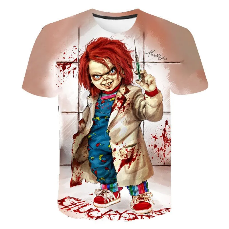 

Summer New Chucky Men New Fashion Cool 3D Printed T-shirts New Style T Shirt Chucky Streetwear Tops men T-shirts