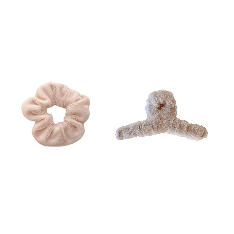 

New woman furry hair claw hair ring suit headdress clip girl fashion hairpin hair accessory hairstyle headdress decoration