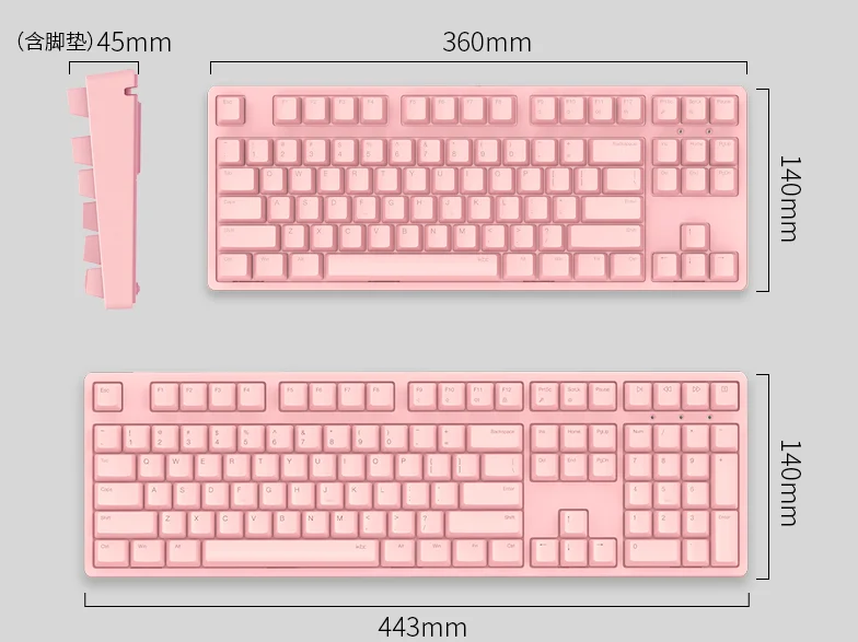 IKBC C87 TKL механическая клавиатура без ключа C87 PBT keycap cherry mx серебристый переключатель коричневая скорость без подсветки игровая клавиатура
