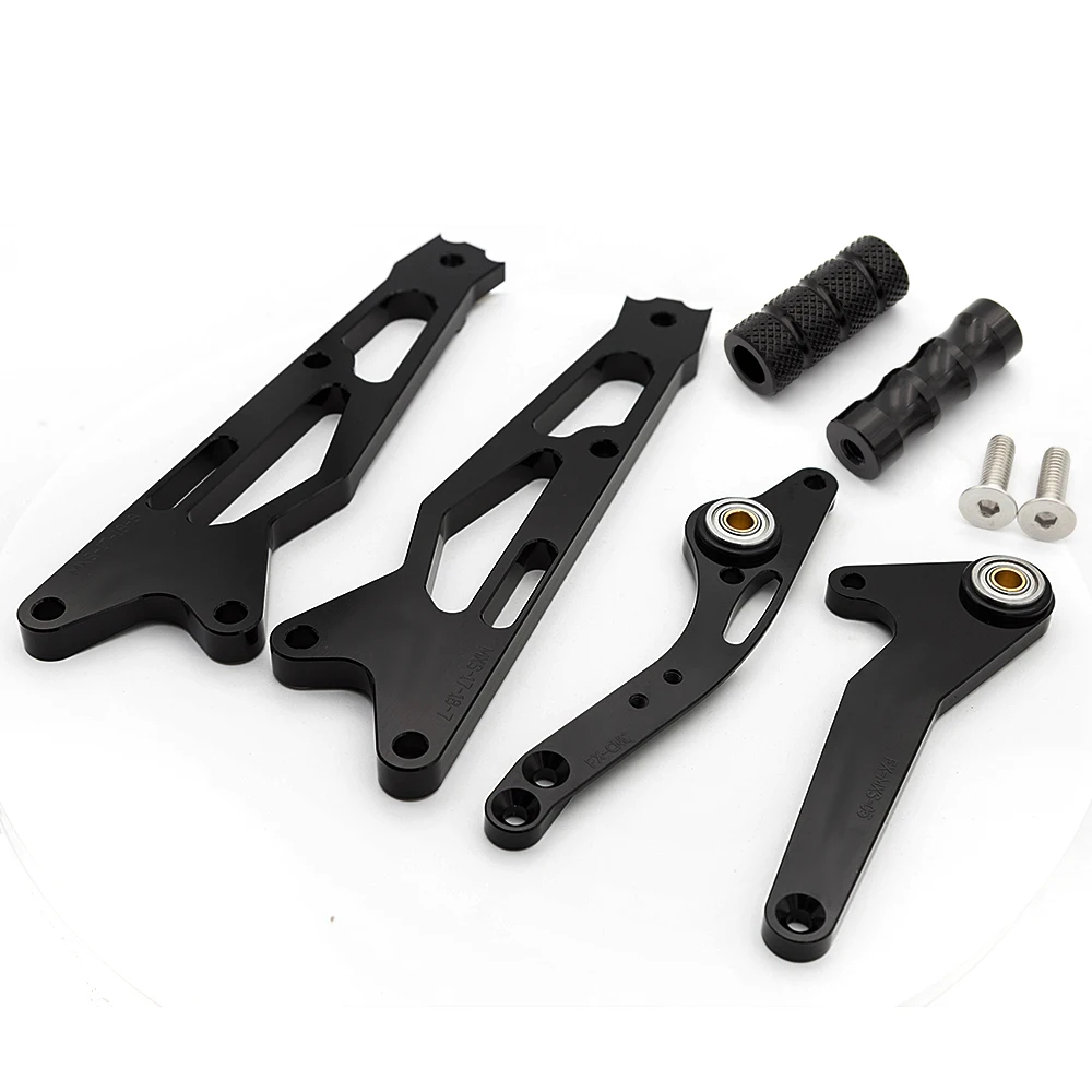 for honda grom msx125 2017 2020 cnc aluminum alloy motorcycle rearset footrest footpeg pedal rear set foot rest accessories part free global shipping