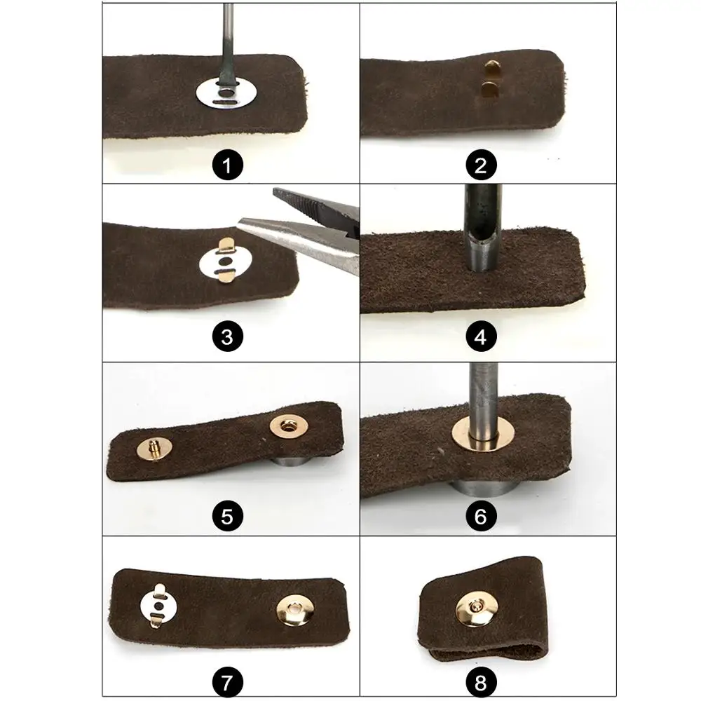 5 шт. 17 мм прочные магнитные защелкивающиеся крепления в форме люверсов